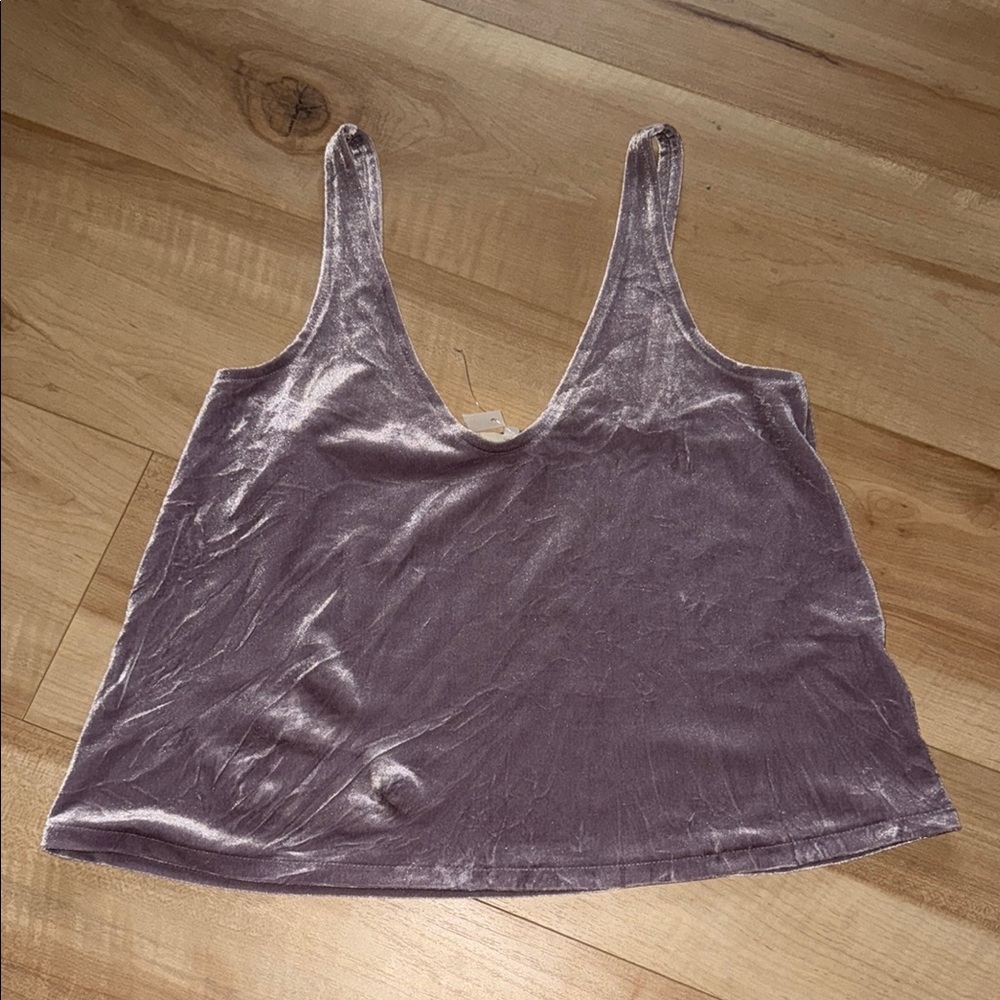 ✨NWT✨Madewell Velvet V-Neck Tank Top, size Small